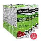 Robitussin Adult Cough and Chest Congestion DM Cough Relife Suppressant Non-Drowsy 4Oz (Pack of 24)