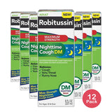 Robitussin Maximum Strength Nighttime Cough DM 8Oz (Pack of 12)
