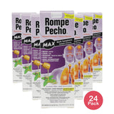 Rompe Pecho Max MultiSymptoms Maximum Strength Cough Syrup, Alcohol Free - 8 oz (Pack of 24)