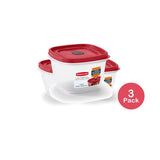 Rubbermaid Easy Find Vented Lid 7-Cup Food Storage Container (Pack of 3)