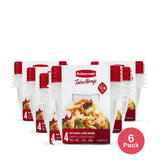 Rubbermaid TakeAlongs Square Containers 4 Count 7.05oz (Pack of 6)
