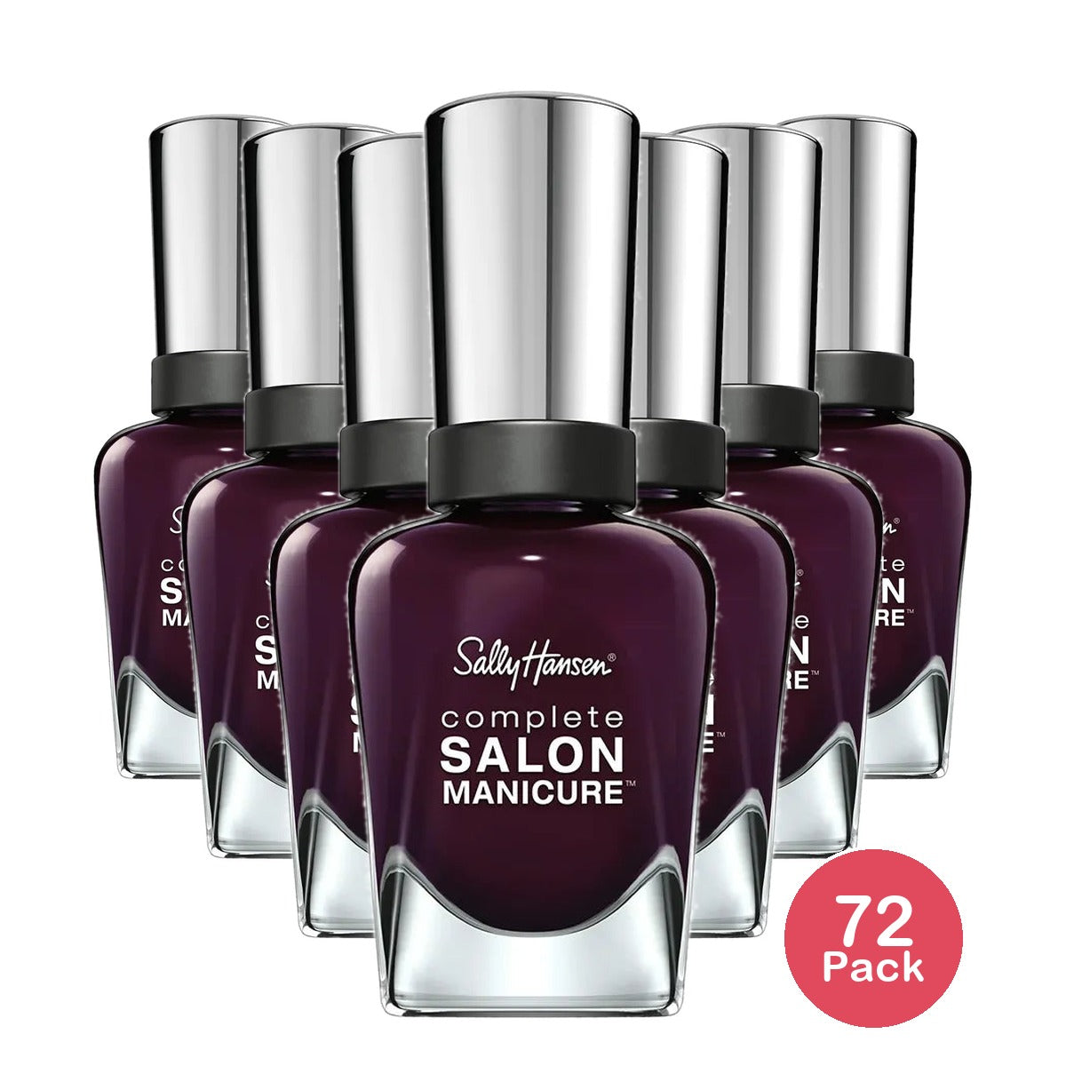 Sally Hansen Complete Salon Manicure Nail Polish Pat Black 0.5Oz (Pack of 72)
