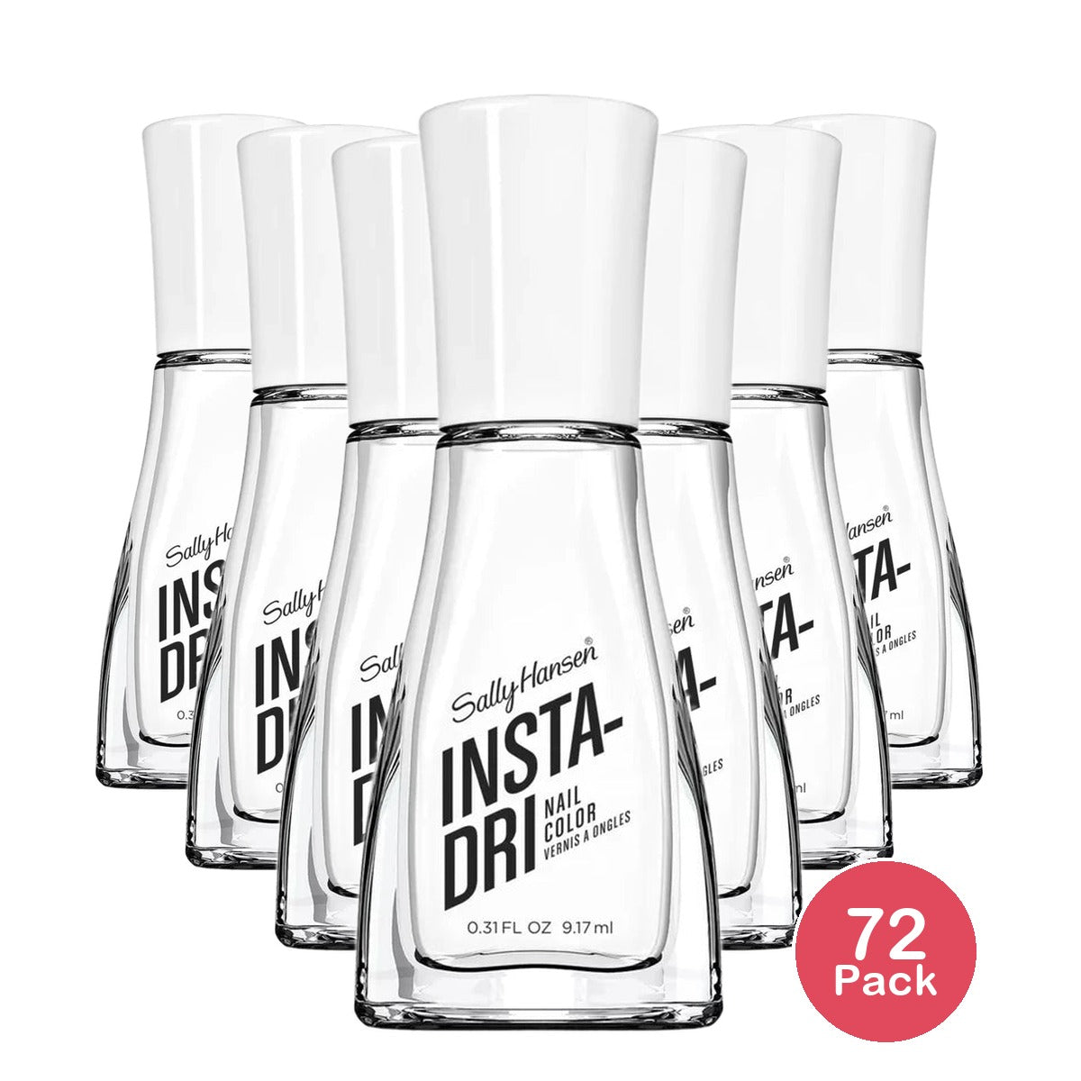 Sally Hansen Insta-Dri Nail Color - 113 White On Time - 0.31 fl Oz (Pack of 72)