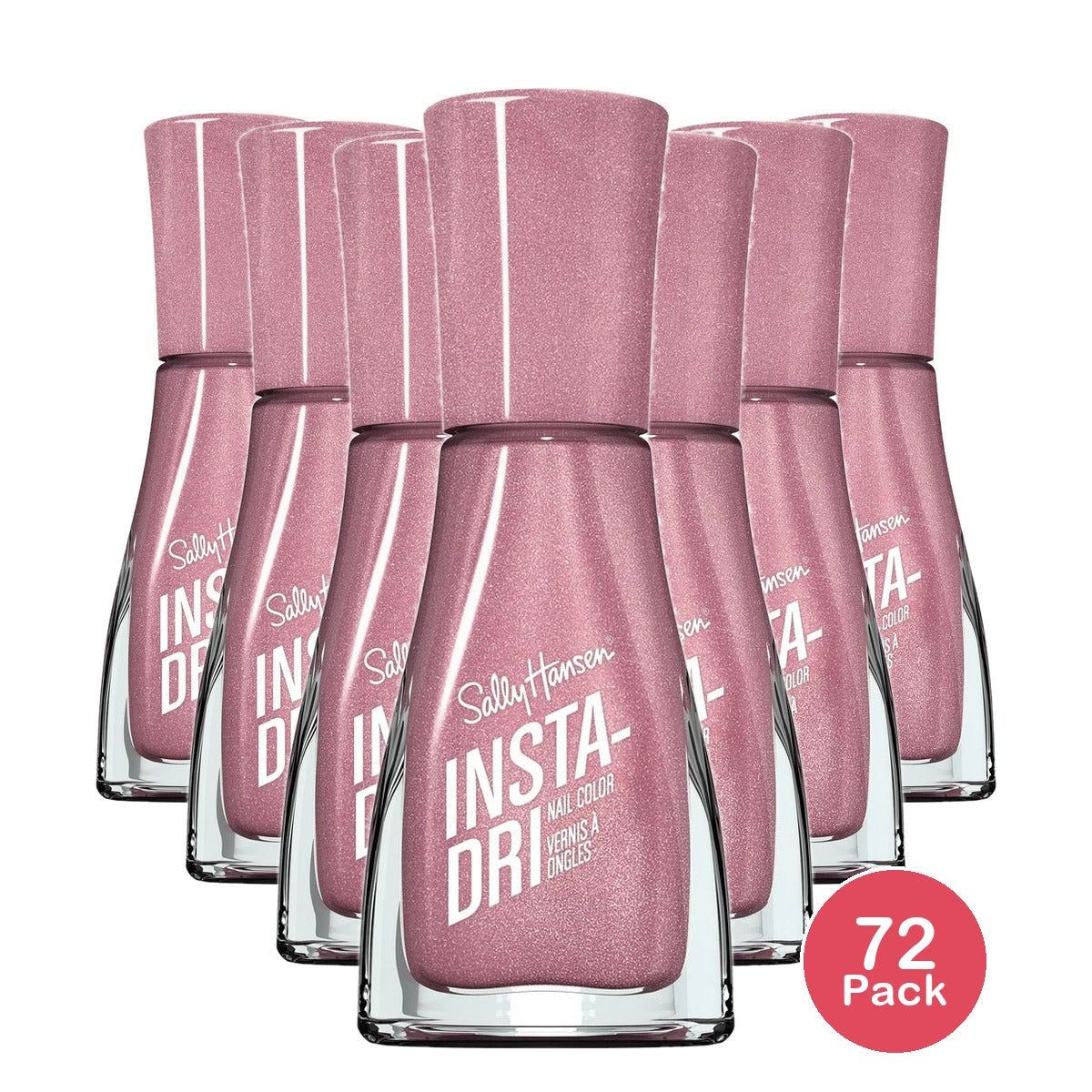 Sally Hansen Insta-Dri Nail Color Petal To The Metal 3-in-1 Formula Color Nai 0.31 fl Oz(Pack of 72)