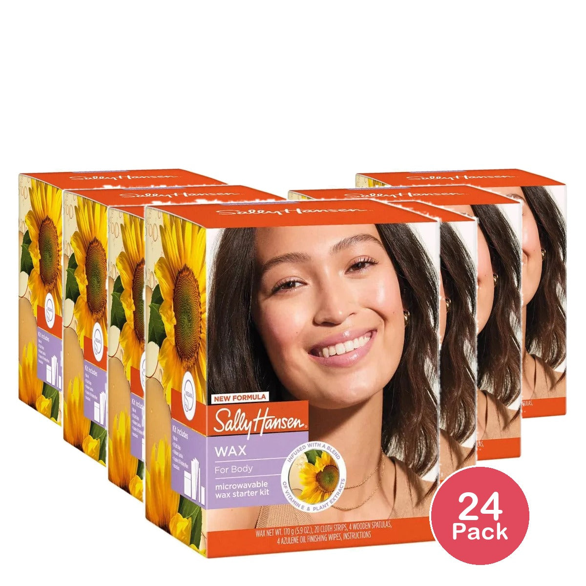 Sally Hansen Microwavable Wax for Body Kit - 6oz (Pack of 24)