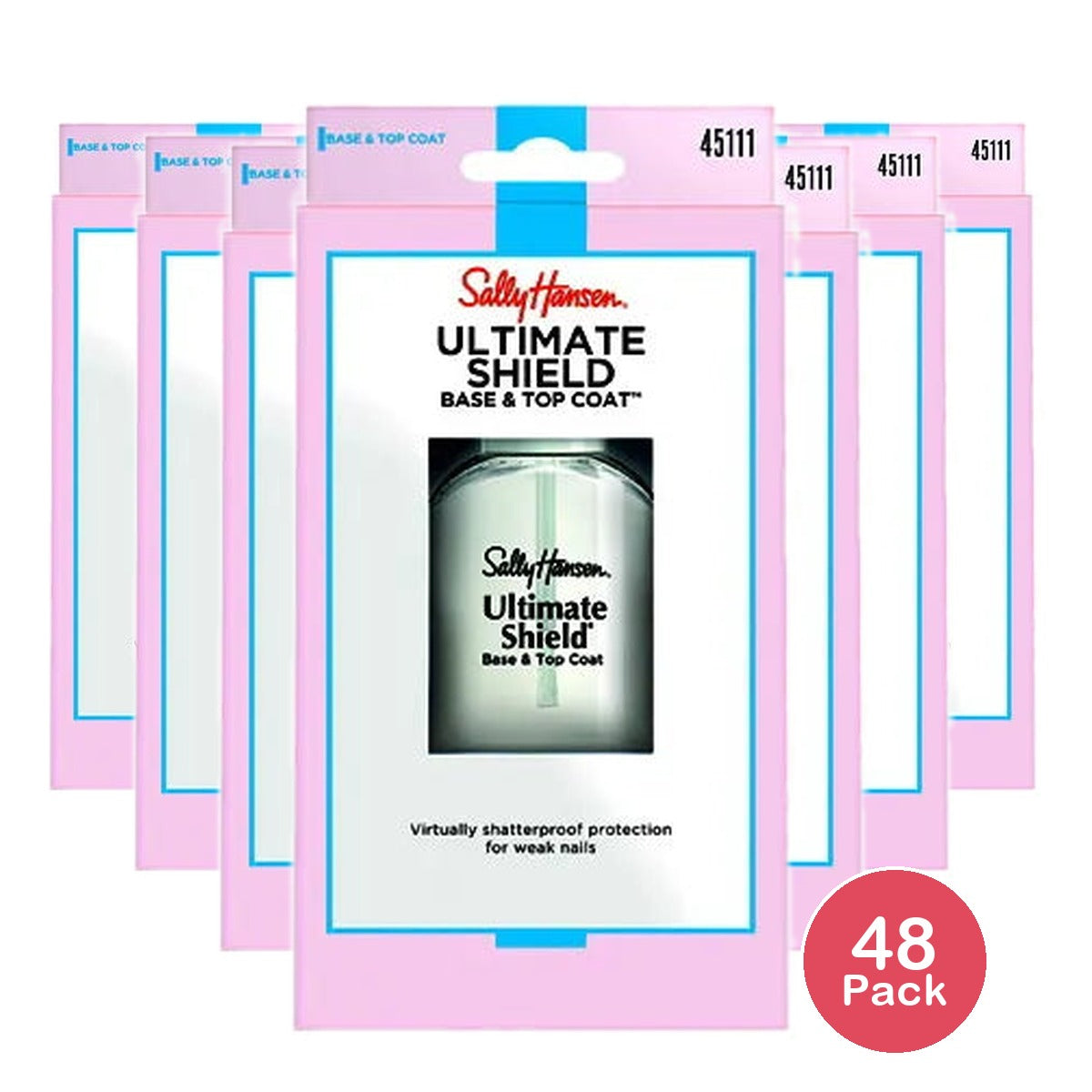 Sally Hansen Ultimate Shield Base and Top Coat 0.45Oz (Pack of 48)