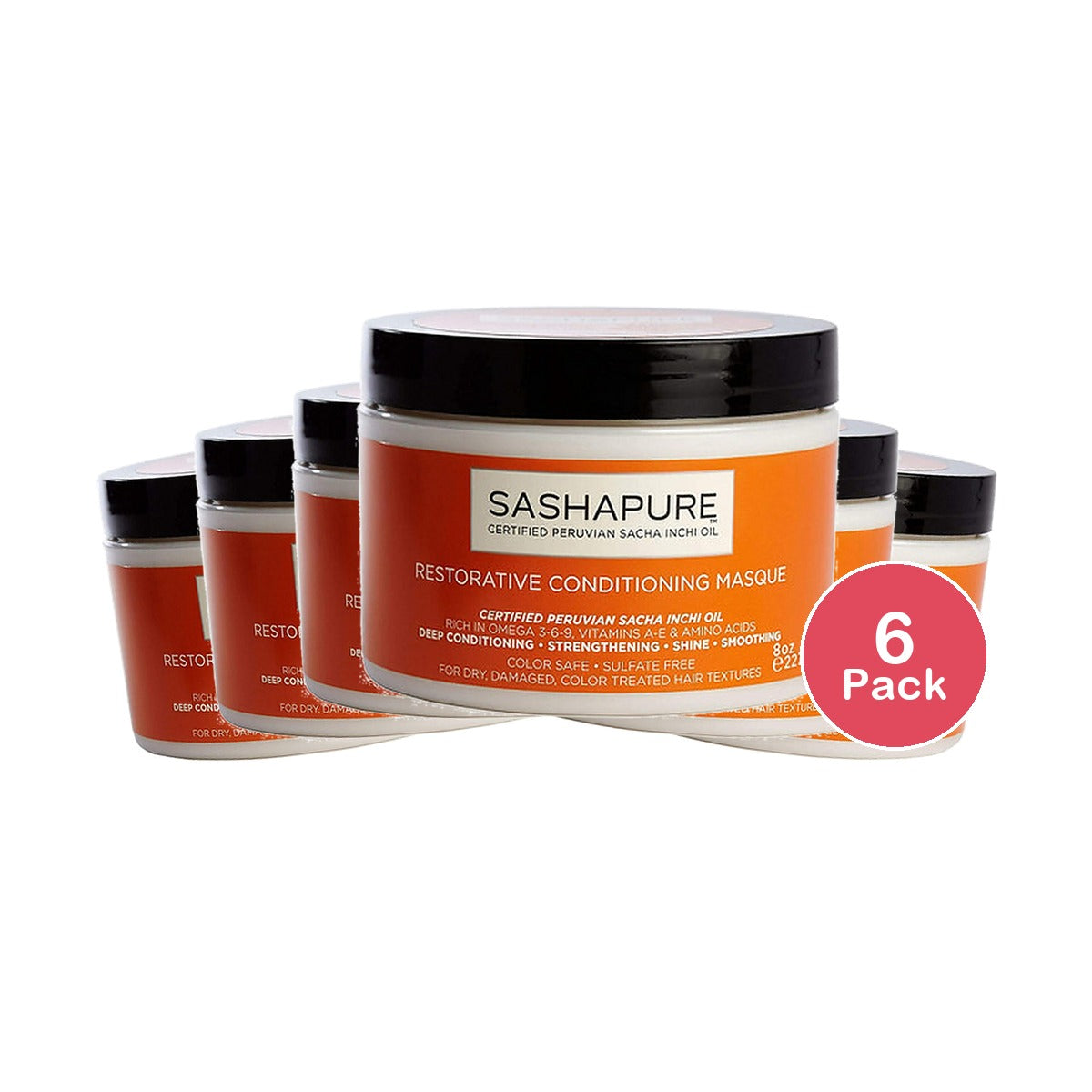 Sashapure Restorative Conditioning Masque 8 Oz (Pack of 6)