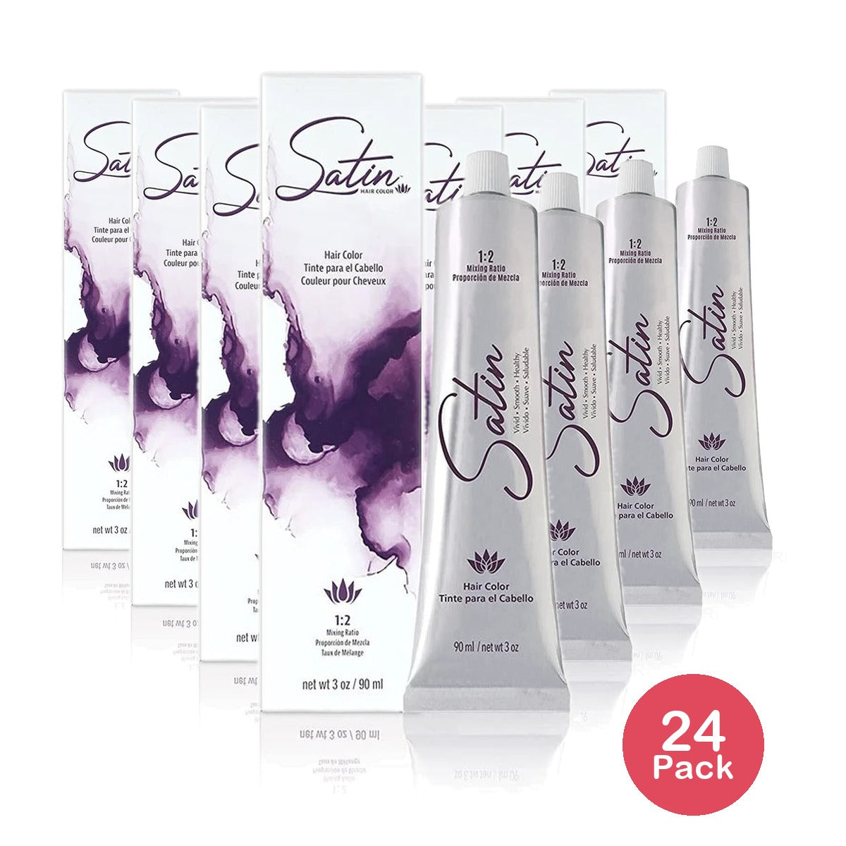 Satin Hair Color #5R - Light Brown Auburn 3 Oz (Pack of 24)