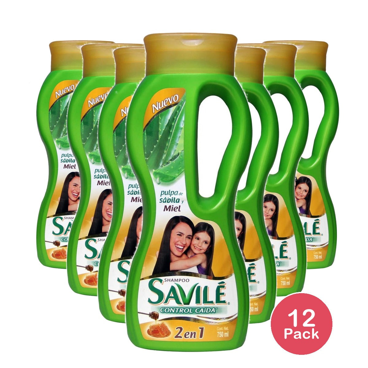 Savile 2 in 1 Shampoo Honey & Aloe Vera 23.7 Fl Oz (Pack of 12)