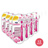 Schick Quattro For Women Value Pack With 1 Razor And 4 Cartridges 2.88oz (Pack of 12)