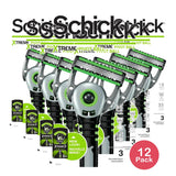 Schick Xtreme 3 Pivotball Disposable Razors For Men3 Ea 1.13Oz (Pack Of 12)