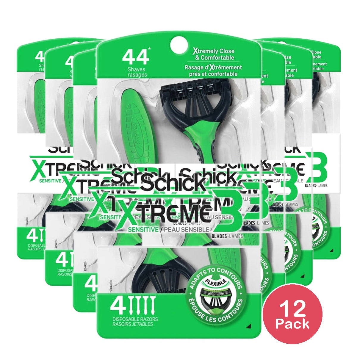 Schick Xtreme 3 Sensitive Razor (Pack of 12)