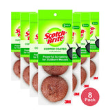 Scotch-Brite Copper Coated Scouring Pads 1 (Pack of 8)