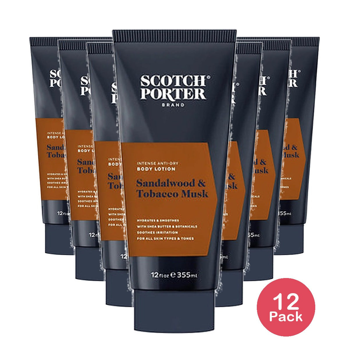 Scotch Porter Beard & Lot Sandalwood Tobacco (Pack of 12)