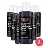 Scotch Porter Exfoliating Beard And Face Cleanser For Men 2.17 Oz (Pack of 6)