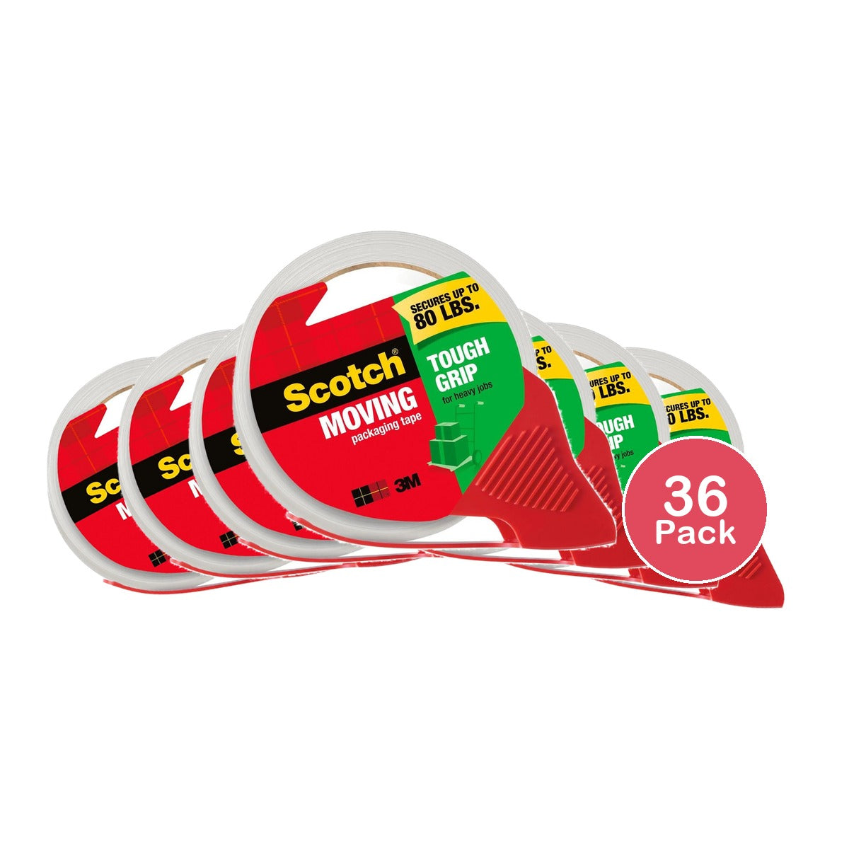 Scotch Tough Grip Moving Tape 1.88 x 54.6 Yd (Pack of 36)