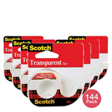 Scotch Transparent Tape 1/2 In. x 1000 In. (Pack of 144)