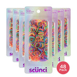 Scunci Girl No Damage Polyband Elastics 0.8Oz (Pack of 48)