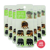 Scunci No Slip Grip Jaw Clips 0.63Oz (Pack of 48)