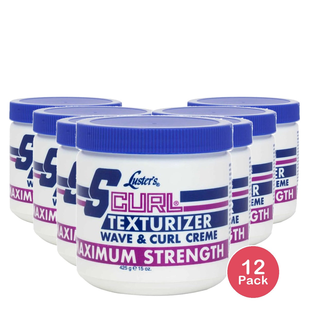 Scurl Texturizer Wave Curl Creme Maximum Strength 15 Oz (Pack of 12)