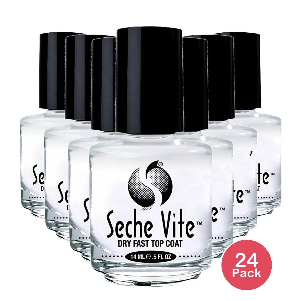 Seche Vite Dry Fast Clear Top Coat - 0.5 fl oz (Pack of 24)