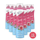 Secret Dry Spray Female Antiperspirant Deodorant Wild Rose and Argan Oil 4.1 OZ (Pack of 12)