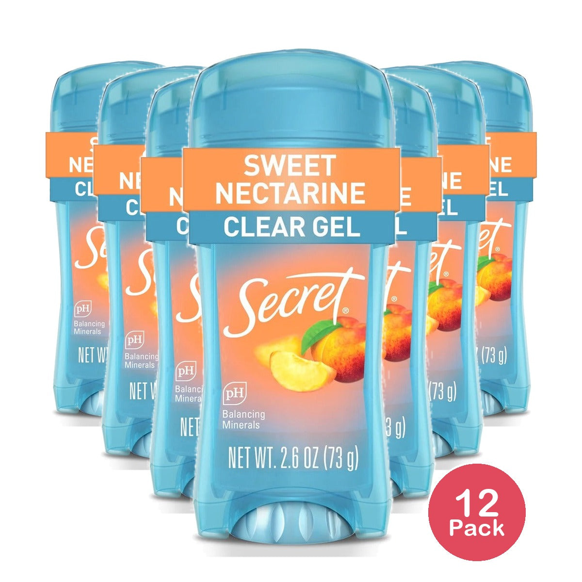 Secret Fresh Clear Gel Antiperspirant Deodorant 2.6 Oz (Pack of 12)