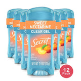 Secret Fresh Clear Gel Antiperspirant Deodorant 2.6 Oz (Pack of 12)