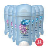 Secret Invisible Solid Antiperspirant and Deodorant Lavender Scent 2.6 OZ (Pack of 12)