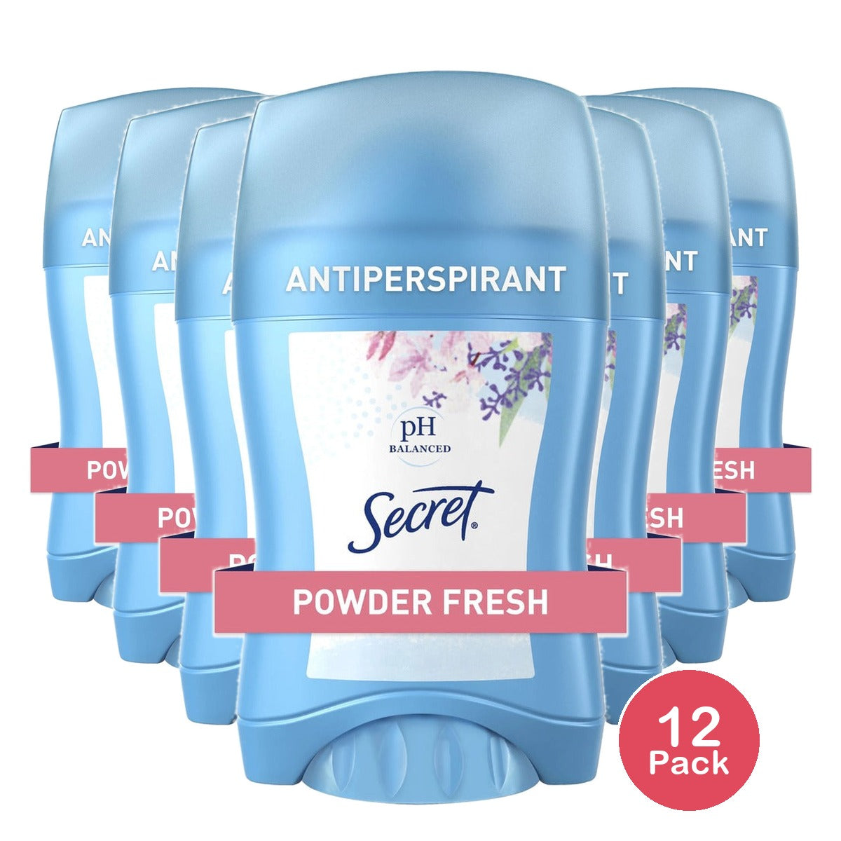 Secret Invisible Solid Antiperspirant Deodorant Powder Fresh 1.6 Oz (Pack of 12)