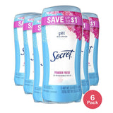 Secret Invisible Solid Powder Fresh Deodorant 5.2Oz (Pack of 6)