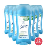 Secret Original Shower Fresh Scent Women's Invisible Solid Ph Balanced Antipersp 2.6 OZ (Pack of 12)