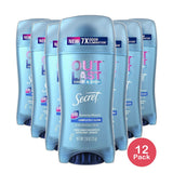 Secret Outlast Antiperspirant Deodorant Invisible Solid Completely Clean 2.6Oz (Pack of 12)