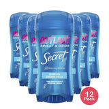 Secret Outlast Clear Gel Antiperspirant Deodorant 2.6 Oz (Pack of 12)