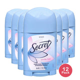 Secret Solid Antiperspirant and Deodorant Shower Powder Fresh 1.7 OZ (Pack of 12)