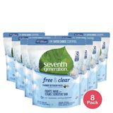 Seventh Generation Free And Clear Laundry Detergent Packs 31.7oz (Pack of 8)
