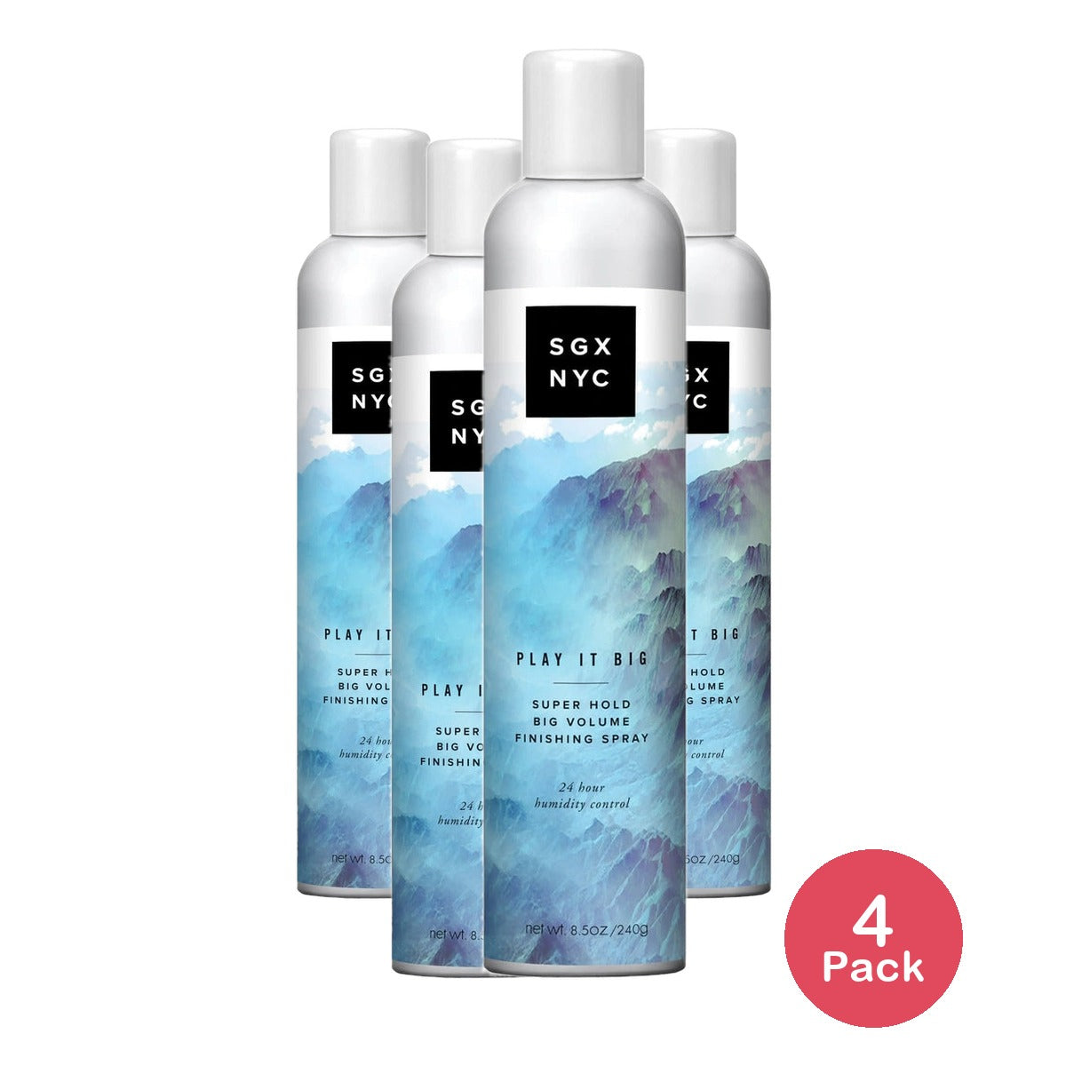 SGX NYC Play It Big Volumizing Finishing Hair Spray - 8.5 oz(Pack of 4)