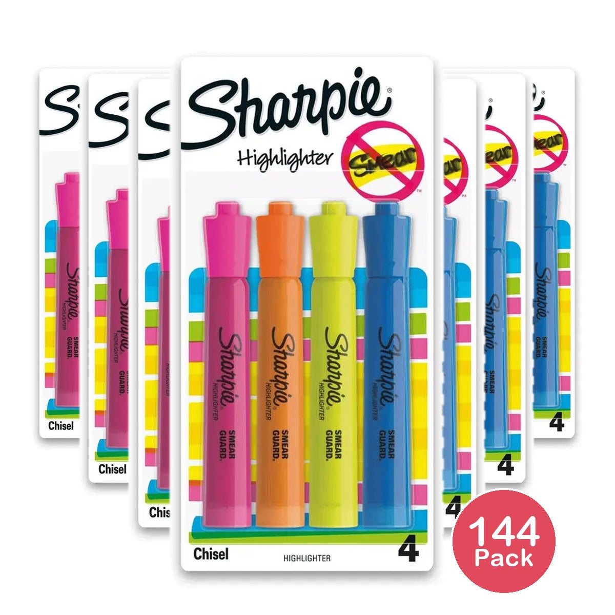 Sharpie Accent Tank Style Highlighters4 Ea 0.2oz (Pack of 144)