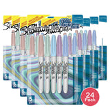 Sharpie Fine Permanent Marker Mystic Gems 1.8oz (Pack of 24)