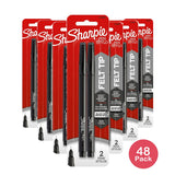 Sharpie Pens Felt Tip Pens Fine Point Black 0.704oz (Pack of 48)