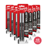 Sharpie Retractable Rollerball Pen Black 0.32Oz (Pack Of 48)