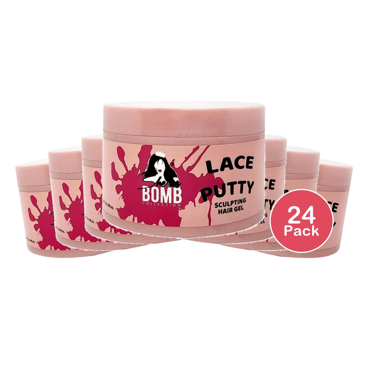 SHE IS BOMB Lace Putty Sculpting Hair Gel (10.1oz) Pack of 2
