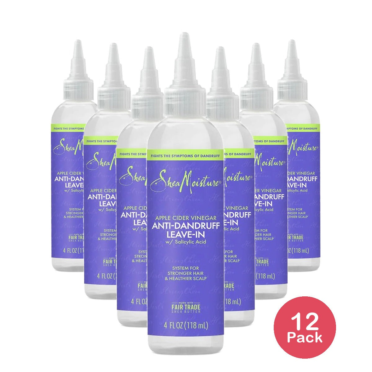SheaMoisture Apple Cider Vinegar Anti-Dandruff Leave-In 4 Oz (Pack of 12)