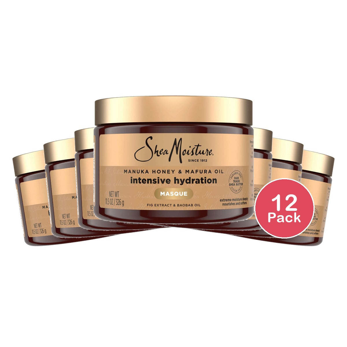 SheaMoisture Manuka Honey & Mafura Hair Mask 11.5 Oz (Pack of 12)