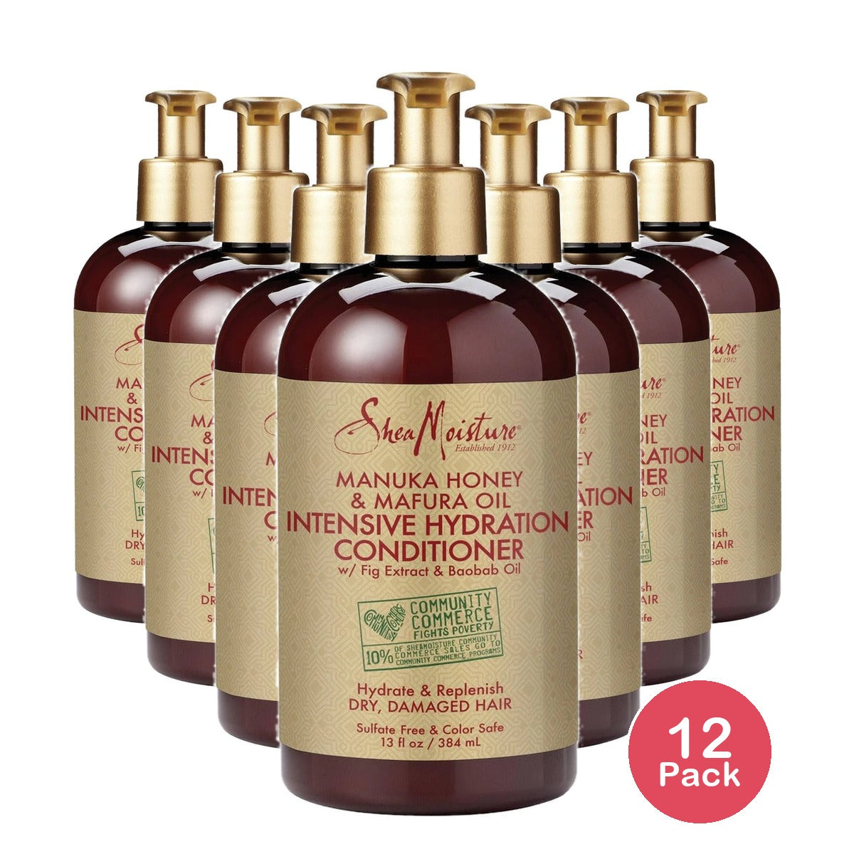 SheaMoisture Manuka Honey & Mafura Oil Conditioner 13 Fl Oz (Pack of 12)