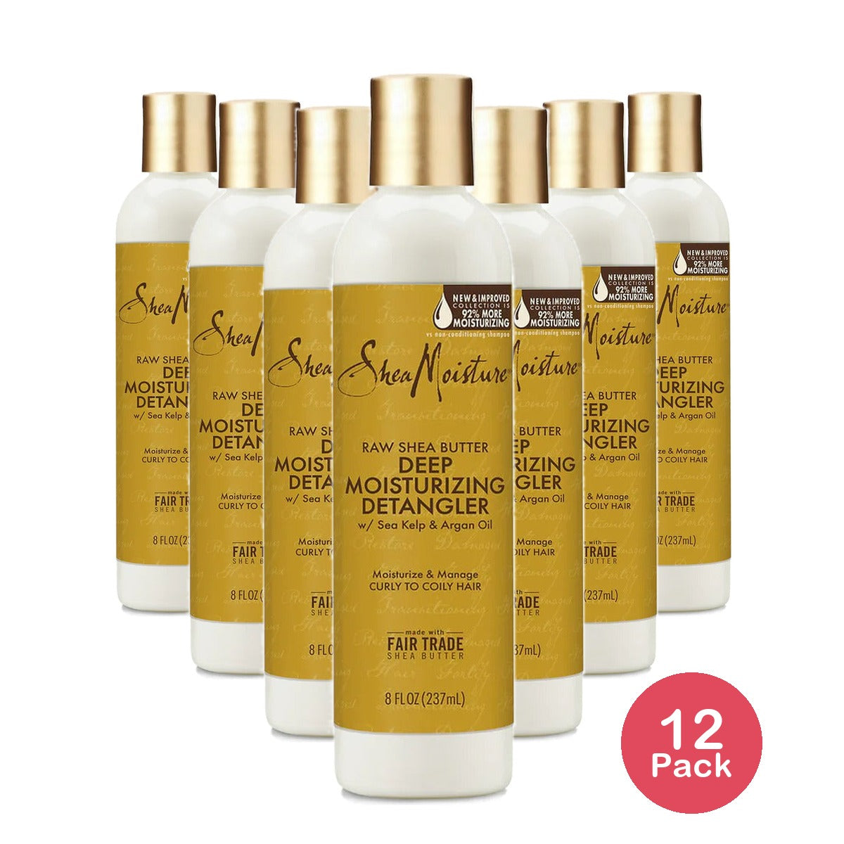 SheaMoisture Raw Shea Butter Deep Moisturizing Detangler 8 Oz (Pack of 12)