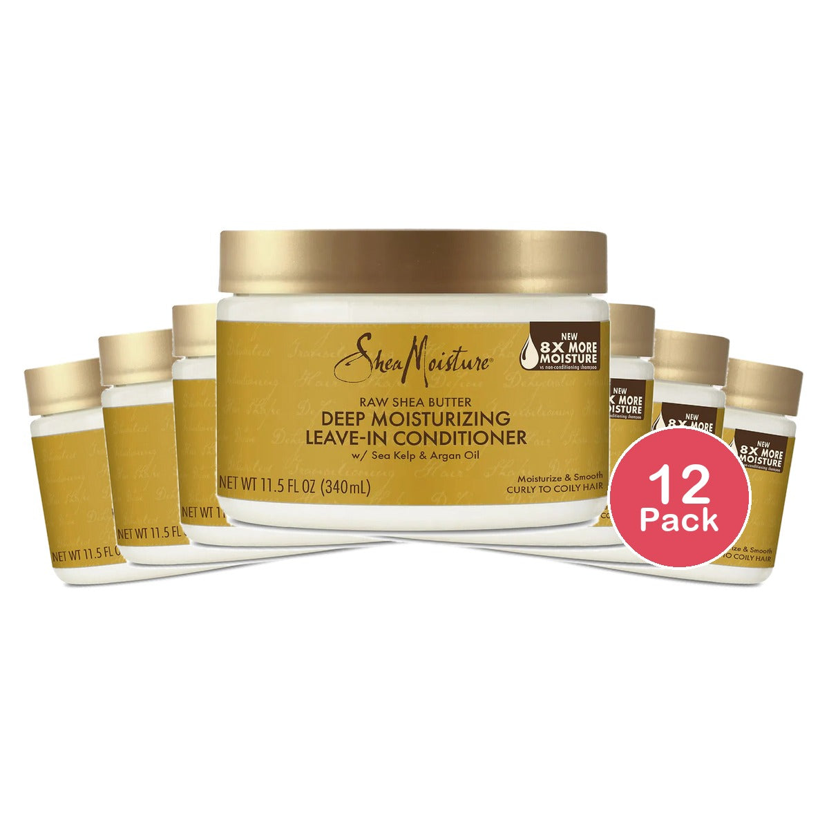 SheaMoisture Raw Shea Butter Leave-In Conditioner 11.5 Oz (Pack of 12)