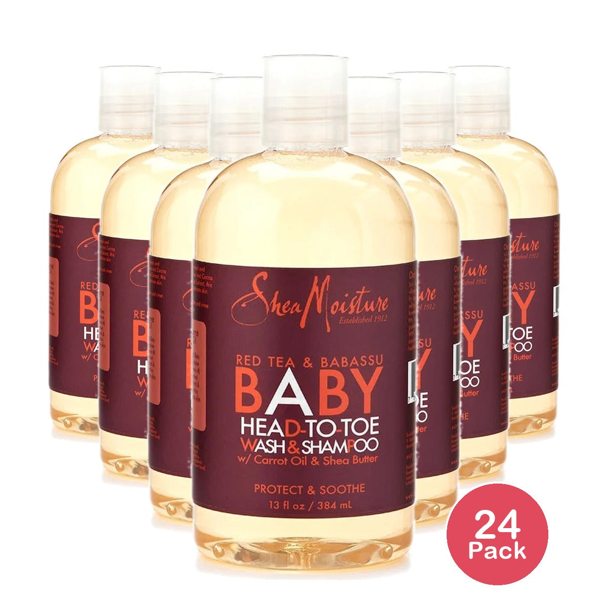 SheaMoisture Red Bush & Babassu Head-to-Toe Wash 13 Oz (Pack of 24)
