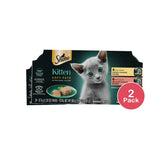 Sheba Perfect Portions Salmon, Chicken And Seafood Flavor Soft Pate Kitten Wet C 2.6 Oz ( Pack Of 2)