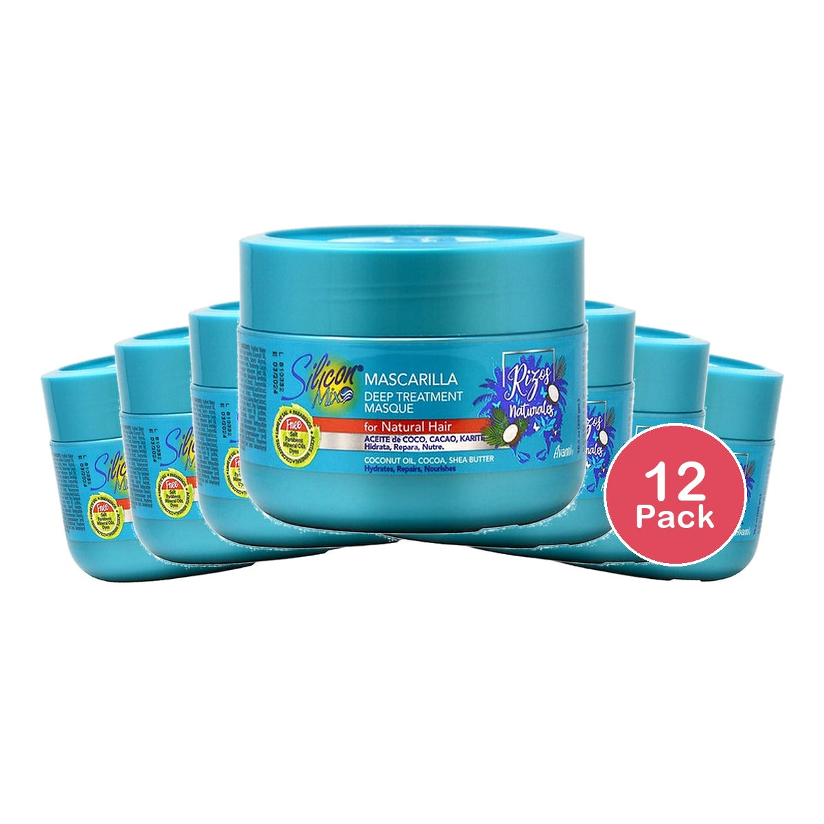 Silicon Mix Rizos Natural Hair Mask 10.5 Oz (Pack of 12)